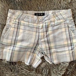 OTB Girls plaid shorts.  Size 10